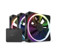 NZXT F120 RGB Triple Pack - 3x Ventiladores RGB PWM 120mm + Hub - Negro