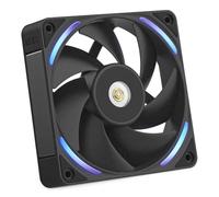NZXT Ventilador F120X 120mm PWM RGB, Flujo y presión máx., rodamiento magnético, bajo ruido, Negro