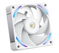 NZXT F120X Ventilador Rendimiento - 120mm PWM RGB PC - Flujo & presión máx - Bajo ruido - Marco & aspas LCP - Rodamiento magnético fluido - Grosor 30mm - Blanco