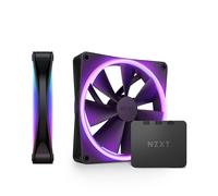 NZXT RF-D14DF-B1 - Paquete doble NZXT F140 RGB DUO, 140 mm PWM negro