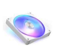 NZXT F140U Ultra RGB - Ventilador PWM de 140 mm para caja PC - Iluminación RGB multizona - Ultrasilencioso menos de 37 dBA - Rodamiento dinámico fluido - Compatible con NZXT CAM - Blanco