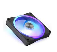 NZXT F140U Ultra RGB - Ventilador PWM de 140 mm para caja PC - Iluminación RGB multizona - Ultrasilencioso menos de 37 dBA - Rodamiento dinámico fluido - Compatible con NZXT CAM - Negro