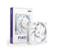 NZXT F140X Ventilador Rendimiento - 140mm PWM RGB PC - Flujo & presión máx - Bajo ruido - Marco & aspas LCP - Rodamiento magnético fluido - Grosor 30mm - Blanco