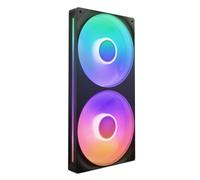 NZXT F280 RGB Core - Unidad de ventilador monocasco de 280 mm con 2 ventiladores RGB de 140 mm - Control de velocidad e iluminación - Alta presión estática y flujo de aire - 8 LED aRGB - Negro