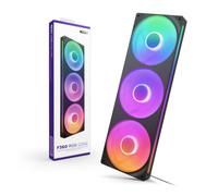 NZXT F360 RGB Core - Unidad de Ventilador monocasco de 360 mm con 3 Ventiladores RGB de 120 mm - Control de Velocidad e iluminación - Alta presión estática y Flujo de Aire - 8 LED aRGB - Negro