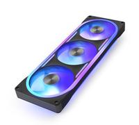 NZXT F360U Ultra RGB de marco único - 3x 120 mm ventiladores PWM para caja PC - RGB multizona - Ultrasilencioso - Rodamiento dinámico fluido - Compatible con NZXT CAM - Negro