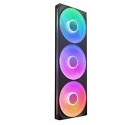 Unidad de Ventilador de Marco único NZXT F420 RGB Core - 420mm con 3 Ventiladores RGB de 140mm - Control de Velocidad e iluminación - Alta presión estática y Flujo de Aire - Negro
