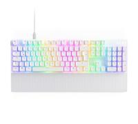 NZXT Function 2 2024 - Teclado óptico para Juegos de Formato Completo - RGB Iluminado - Frecuencia de sondeo 8K - Conmutadores ópticos lineales - Cambio Ajustable - Hot-Swap - Blanco DE (QWERTZ)