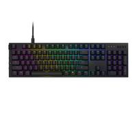NZXT Function 2022 - Teclado mecánico para Juegos PC - Iluminado - Interruptor RGB Lineal - Interruptores compatibles MX - Hot Swap - Cubierta de Aluminio Resistente - Negro EN (QWERTY)