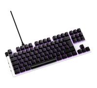 NZXT Function TKL 2022 - Teclado mecánico para Gaming PC - Iluminado - Interruptor Lineal RGB - Interruptores compatibles MX - Hot Swap - Cubierta de Aluminio - Blanco DE (QWERTY)