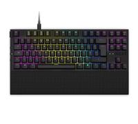 NZXT Function TKL 2022 - Teclado mecánico para Gaming PC - Iluminado - Interruptor RGB Lineal - Interruptores compatibles MX - Hot Swap - Cubierta de Aluminio Resistente - Negro EN (QWERTY)
