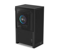 NZXT H2 Flow - Caja para PC Mini-ITX de 20,7 L con Alto Flujo de Aire - Incluye 2 Ventiladores Superiores de 120 mm y Cable Elevador PCIe 5.0 - GPU de 331 mm - Radiador de 280 mm - Negro