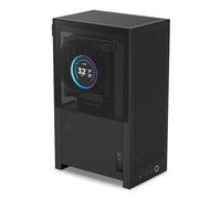 NZXT H2 Flow - Caja para PC Mini-ITX de 20,7 L con Alto Flujo de Aire - Incluye 2 Ventiladores Superiores de 120 mm y Cable Elevador PCIe 5.0 - GPU de 331 mm - Radiador de 280 mm - Color Negro