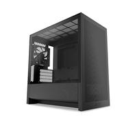 NZXT H3 Flow - Caja PC Micro-ATX - Flujo de Aire optimizado - 1 Ventilador 120mm Trasero - GPU tamaño Completo - Radiador 280mm Frontal, 240mm Superior - Placa Base con conexión Trasera - Negro