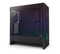 NZXT H5 Flow RGB - Caja compacta ATX Mid-Tower para PC Gaming - Alto Flujo de Aire - Ventilador F360 RGB Core (CV) Incluido - Soporte de radiador Frontal de 360mm y Superior de 240mm - Negro