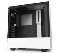 NZXT H510 - Compact ATX Mid-Tower PC Gaming Case - Front I/O USB Type-C Port - Tempered Glass Side Panel - Cable Management System - Water-Cooling Ready - Steel Construction - White/Black