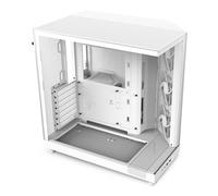 NZXT H6 Flow - Caja PC ATX Compacta Doble Cámara - Blanco | Caja ATX de doble cámara con vidrio panorámico y 3 ventiladores de 120mm. Optimizada para montajes limpios y frescos.