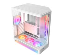 NZXT H6 RGB+ - Caja PC ATX Compacta Doble Cámara - Blanco