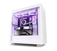 NZXT H7-2022 Caja PC Gaming Semitorre ATX - Panel Frontal E/S Puerto USBde Tipo C - Montaje Vertical de la GPU - Iluminación RGB Integrada - Preparado Refrigeración Líquida - Blanco