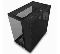NZXT H9 Elite Caja PC Gaming ATX Mid-Tower de Doble Cámara | Incluye 3 Ventiladores F120 de 120 mm RGB Duo | Paneles Frontales, Superiores y Laterales de Cristal Templado| Color Negro | CM-H91EB-01