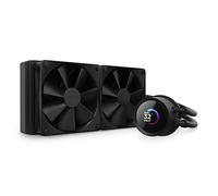 NZXT Kraken 240 - AIO Refrigeracion liquida PC para procesador de 240 mm disipador de calor CPU caja PC - Pantalla LCD Cuadrada de 1,54” - 2 Ventiladores - Color Negro - RL-KN240-B1