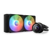 NZXT Kraken 240 RGB - Enfriador líquido AIO de CPU de 240 mm - Pantalla LCD cuadrada personalizable de 1.54 pulgadas para imágenes, métricas de rendimiento - Bomba de alto rendimiento - 2 ventiladores
