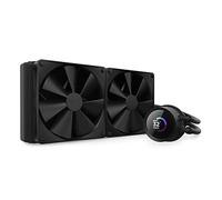 NZXT Kraken 280 - AIO Refrigeracion liquida PC para procesador de 280 mm disipador de calor CPU caja PC - Pantalla LCD Cuadrada de 1,54” - 2 Ventiladores F140P - Color Negro - RL-KN280-B1