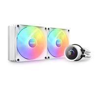 NZXT Kraken 280 RGB - Refrigerador Líquido AIO 280mm, LCD - Blanco | AIO RGB de 280mm con LCD personalizable de 1.54 in y ventiladores RGB. Muestra temperaturas o arte y sincroniza RGB con CAM.