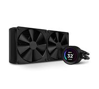 NZXT Kraken Elite 280 - AIO Refrigeracion liquida PC para procesador de 280 mm Disipador de calor CPU caja PC - Pantalla LCD de 2,36” Personalizable - 2 Ventiladores F140P - Color Negro - RL-KN28E-B1