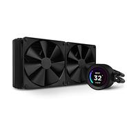 NZXT Kraken Elite 280 RL-KN28E-B1-280mm AIO - Enfriador líquido para CPU - Pantalla LCD personalizable de 2.36 pulgadas para imágenes, métricas de rendimiento y más - Bomba de alto rendimiento - 2
