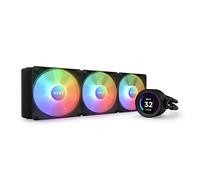 NZXT Kraken Elite 360 RGB - AIO Refrigeracion liquida PC para procesador de 360 mm Disipador de calor CPU caja PC - Pantalla LCD 2,36” Personalizable - 3 Ventiladores RGB - Color Negro - RL-KR36E-B1