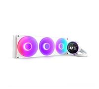 NZXT Kraken Elite 420 RGB 2025 - Refrigeración líquida AIO para CPU - Radiador de 420mm - Ventilador F420 RGB Core - LCD IPS de 2,72 pulgadas - AMD® AM5, AM4 - Intel® LGA 1851/1700, 1200/115X - Blanco