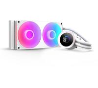 NZXT Kraken Plus 240 RGB - Refrigerador Líquido AIO 240mm, LCD - Blanco | AIO RGB de 240mm con LCD personalizable, ventilador F240 RGB Core y NZXT Turbine Pump. Mejor refrigeración, RGB vía CAM.