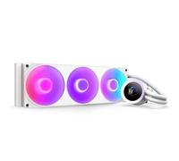 NZXT Kraken Plus 360 RGB - Refrigeración líquida CPU AIO - Radiador 360mm - Ventilador F360 RGB Core - Pantalla LCD 1,54" Personalizable - AMD® AM5, AM4 - Intel® LGA 1851/1700, 1200/115X - Blanco