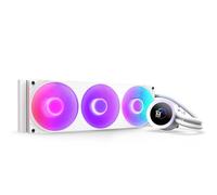 NZXT Kraken Plus 360 RGB - Refrigerador Líquido AIO 360mm, LCD - Blanco | AIO RGB de 360mm con LCD personalizable, ventilador F360 RGB Core y NZXT Turbine Pump. Mejor refrigeración, RGB vía CAM.