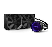 NZXT Kraken X53 240 mm RL-KRX53-01 Refrigerador líquido de CPU AIO RGB, Diseño de espejo giratorio infinito, Alimentado por CAM V4, Ventiladores de radiador Aer P 120 mm (2 incluidos)