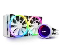 Nzxt Kraken X53 RGB 240 mm - RL-KRX53-RW - Enfriador líquido de CPU AIO RGB - Diseño de espejo giratorio infinito - Conector RGB - Ventiladores de radiador Aer RGB V2 de 120 mm (2 incluidos) - Blanco