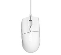 NZXT Lift 2 Ergo | Ratón para Juegos con Cable Ligero y ergonómico | Diseño Ligero de 61 g | Tasa de sondeo de 8K | Interruptores ópticos | Sensor óptico PPP de 26K | Pies de PTFE 100% | Blanco