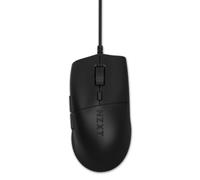 NZXT Lift 2 Ergo | Ratón para Juegos con Cable Ligero y ergonómico | Diseño Ligero de 61 g | Tasa de sondeo de 8K | Interruptores ópticos | Sensor óptico PPP de 26K | Pies de PTFE 100% | Negro