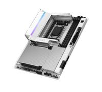 NZXT Placa Base para Juegos N9 X870E - AMD X870E AM5 ATX para Ryzen 9000/8000/7000-20+2+1, DDR5, 4X M.2, PCIe 5.0, 5GbE - Cierres de liberación rápida M.2, Cubierta de Metal Completo, PCB Blanco