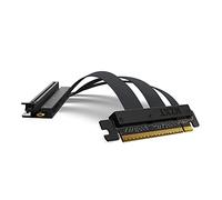 NZXT PCIe 4.0x16 Riser Cable - AB-RC200-B1 - Cable Elevador Flexible y blindado - Rendimiento de Alta Velocidad - Longitud de 200 mm, negro