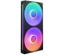 NZXT F240 RGB Core - Unidad de 240 mm con 2 ventiladores RGB de 120 mm - Control de velocidad e iluminación - Alta presión estática y flujo de aire - 8 LED aRGB por ventilador - Negro