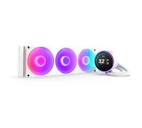 NZXT Kraken Elite 360 RGB - AIO CPU Liquid Cooler - 360mm Radiator - F360 RGB Core Fan - Customizable 2.72 IPS LCD - Intel LGA 1700, 1200/115X, 1851 - AMD AM5, AM4 - Blanco