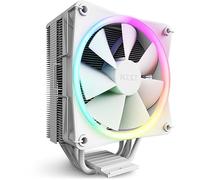 NZXT T120 RGB CPU Air Cooler - RC-TR120-W1 - Enfriador líquido de CPU - Tubos de cobre conductivos - Rodamientos dinámicos fluidos - Compatibilidad con AMD e Intel - Blanco