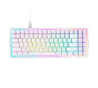 NZXT Teclado mecánico Gaming Function Elite MiniTKL con RGB magnético - Activación Ajustable - interruptores Hall Effect de Doble raíl -Disparador rápido - frecuencia de sondeo de 8K - Blanco