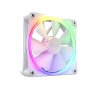 NZXT Ventiladores RGB F120 - RF-R12TF-W1 - Personalización avanzada de iluminación RGB - Refrigeración silenciosa - Triple (ventilador RGB y controlador incluidos) - Ventilador de 120 mm - Blanco