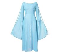 NZYIHAO Ofertas del día de hoy ofertas flash vestido medieval mujer ropa renacentista manga trompeta Halloween Cosplay carnaval disfraz, largo