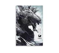nzzmy Godzilla - Póster de arte vintage para decoración de habitación, decoración estética de dormitorio, póster de lienzo para dormitorio, 20 x 30 cm, estilo sin marco