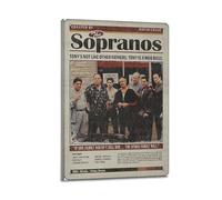 nzzmy Póster de los Sopranos de arte vintage para decoración de habitación, decoración estética de dormitorio, póster de lienzo para dormitorio, 30 x 45 cm, estilo marco