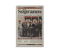 nzzmy Póster de los Sopranos estilo vintage para decoración de habitación, decoración estética de dormitorio, póster de lienzo para dormitorio, 40 x 60 cm, estilo sin marco